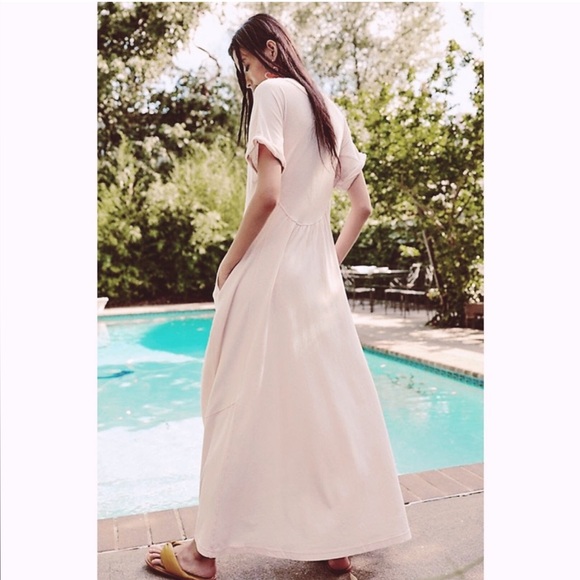 NWOT Free People Beach cream maxi dress size SP - Picture 12 of 13